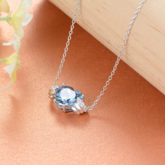Jun. birthstone heart necklace