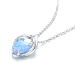 heart shaped opal necklace