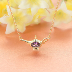 Feb. Birthstone Wonderful Lamp Necklace