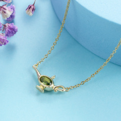 Aug. Birthstone Wonderful Lamp Necklace