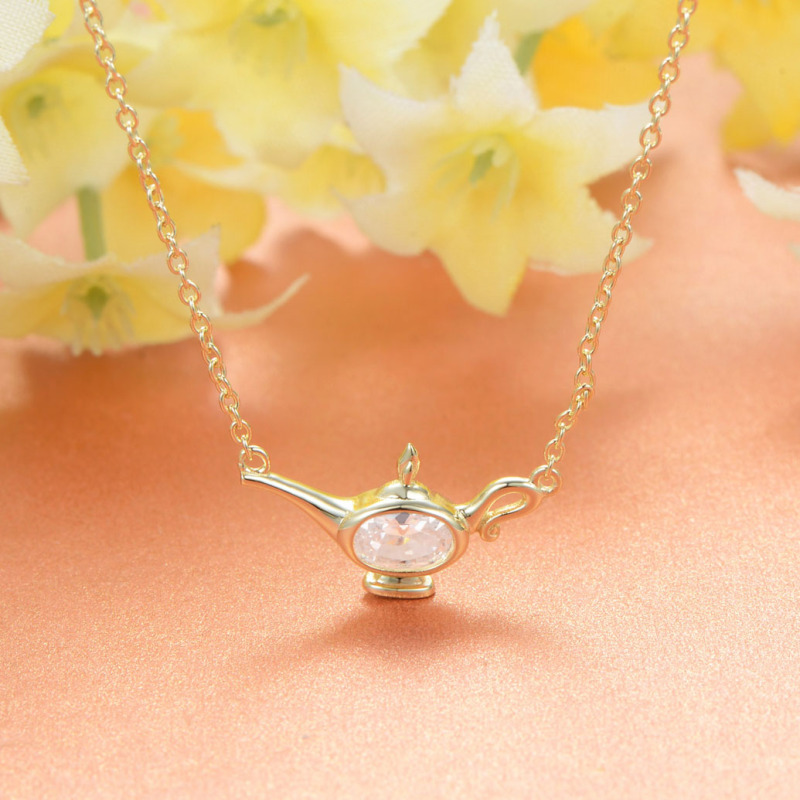 Apr. Birthstone Wonderful Lamp Necklace