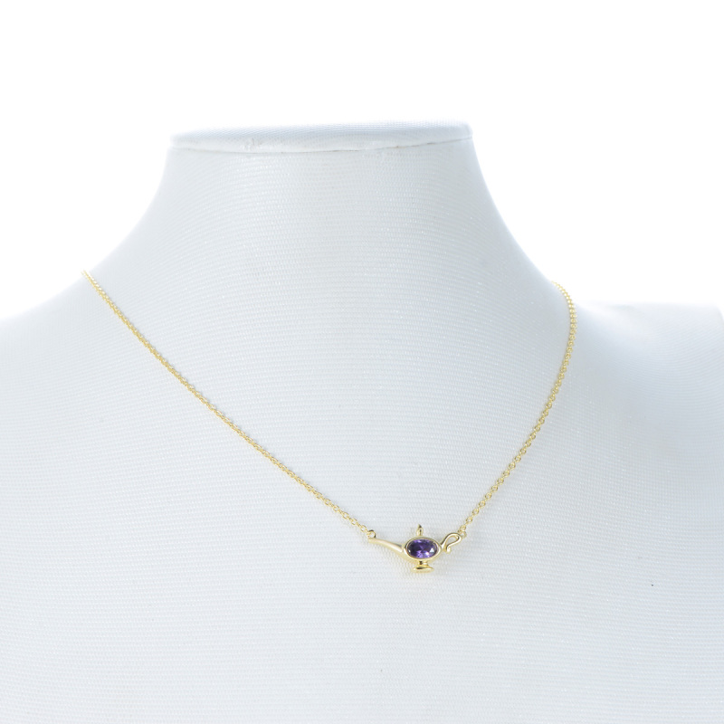 Feb. Birthstone Wonderful Lamp Necklace