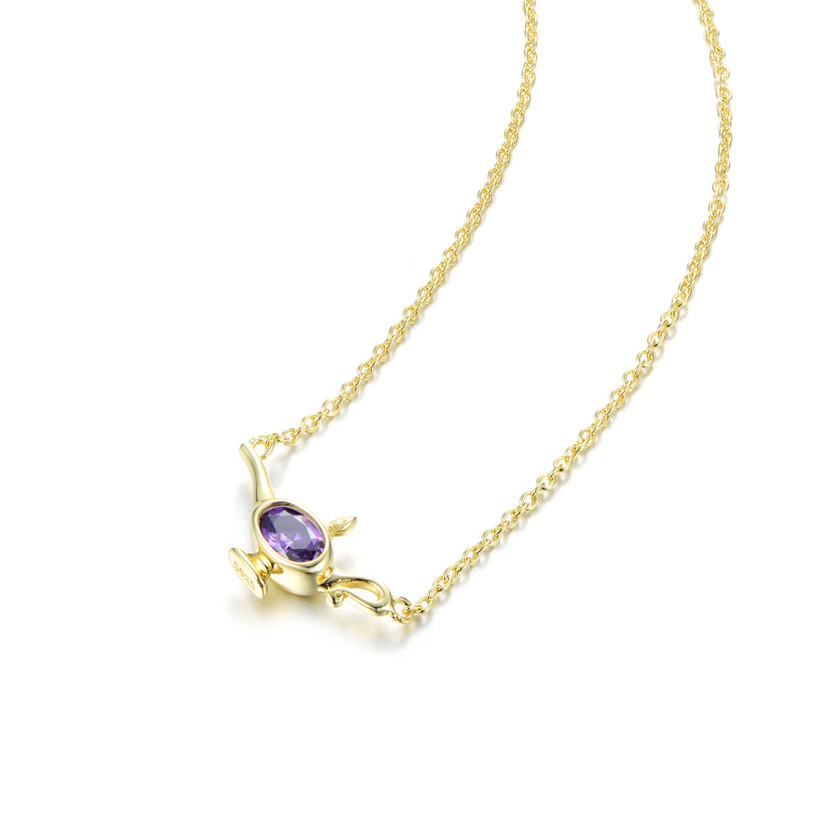 Feb. Birthstone Wonderful Lamp Necklace