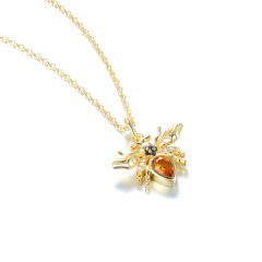 honey bee pendant necklace