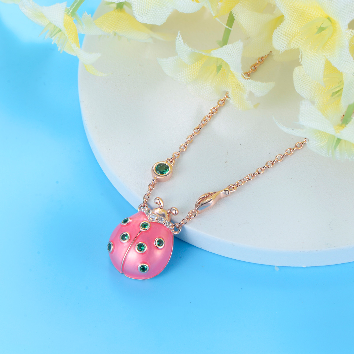 beetle pendant necklace