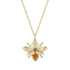 honey bee pendant necklace