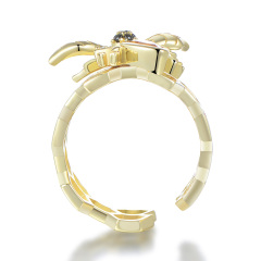 hollow out honeybee open ring