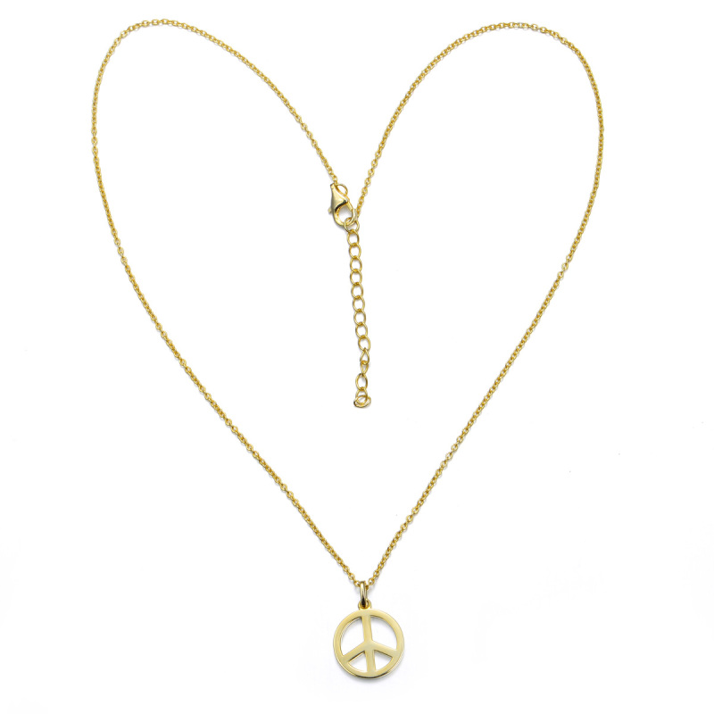 peace symbol pendant necklace