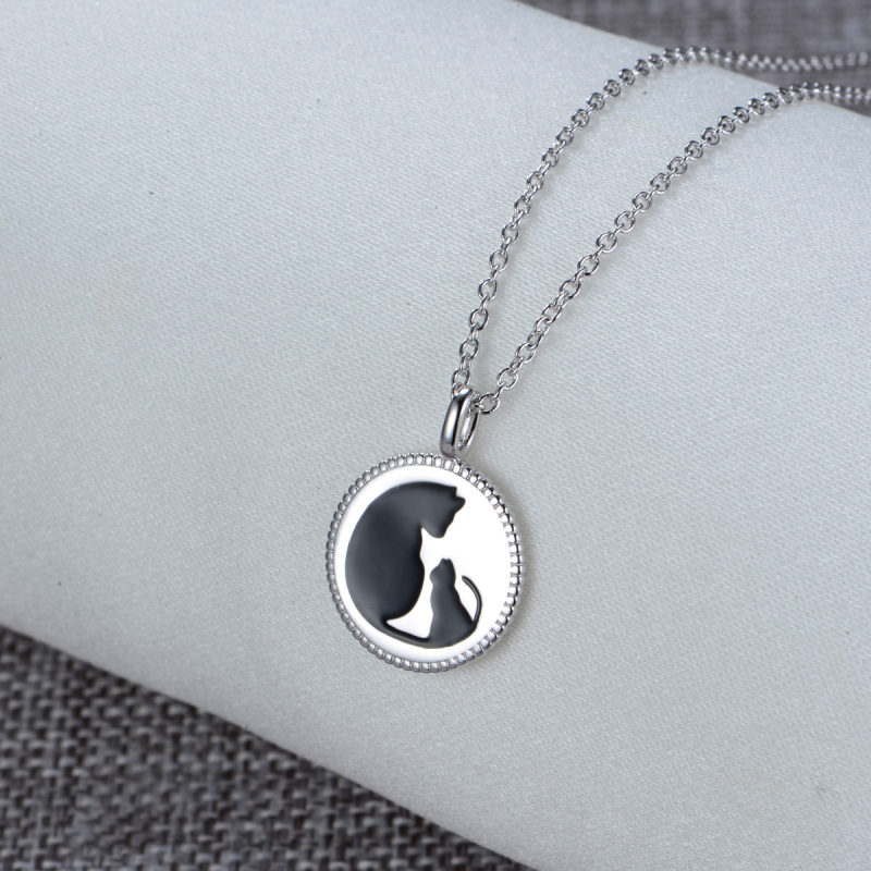 cat coin pendant necklace