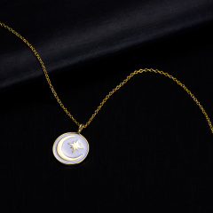 crescent pendant necklace