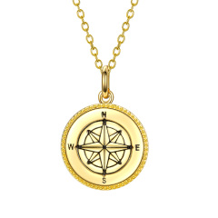 compass rose pendant necklace