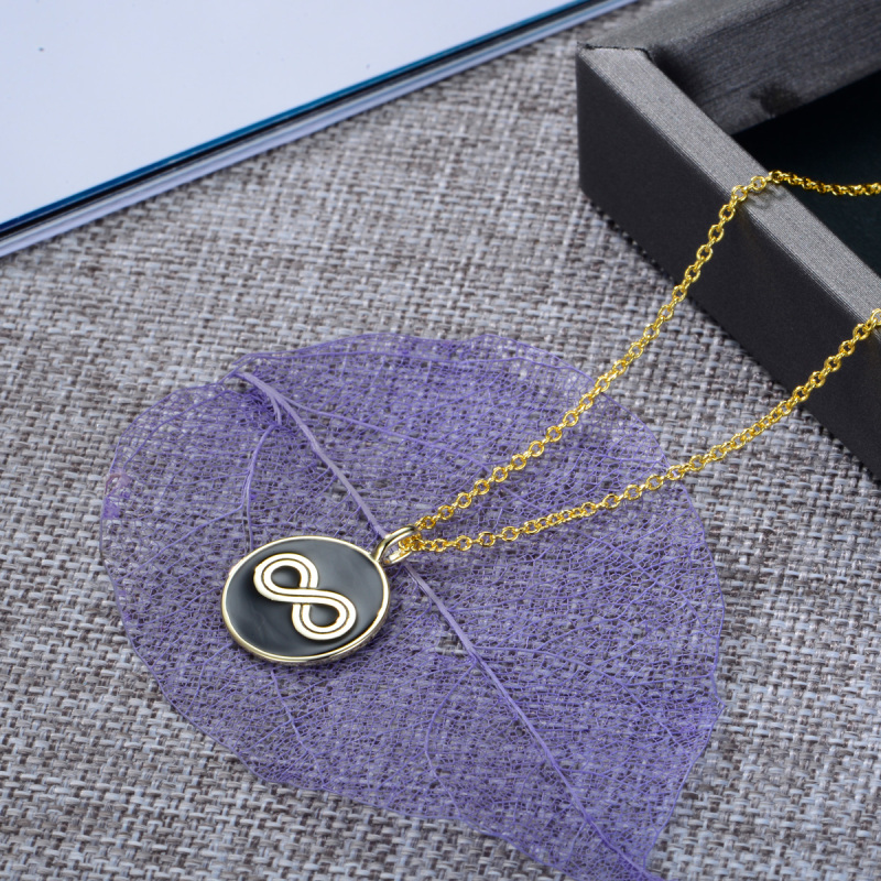 infinity coin pendant necklace