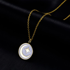 crescent pendant necklace