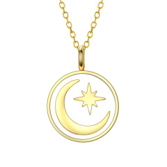 crescent pendant necklace