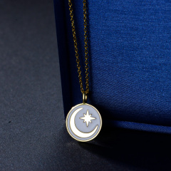 crescent pendant necklace