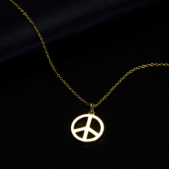 peace symbol pendant necklace