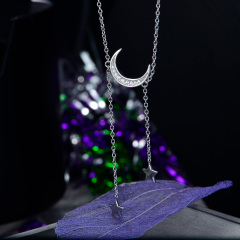 moon and star necklace