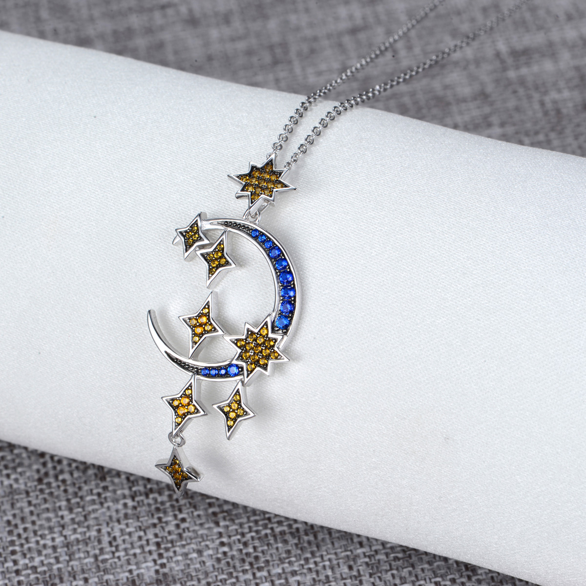 moon and star pendant necklace
