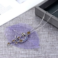 moon and star pendant necklace