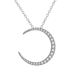 Moon Pendant and Star Pendant Necklace