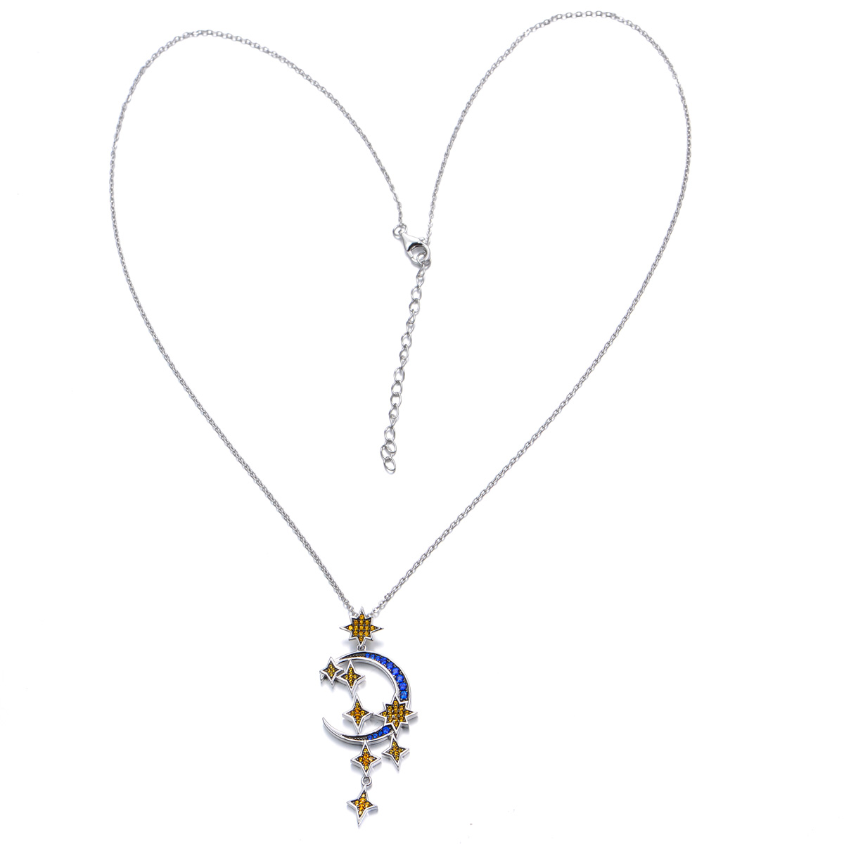 moon and star pendant necklace