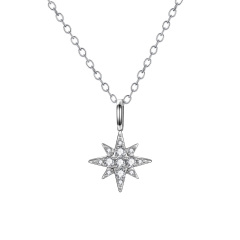 Moon Pendant and Star Pendant Necklace