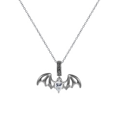 Bat in the dark pendant necklace