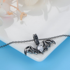 Bat in the dark pendant necklace