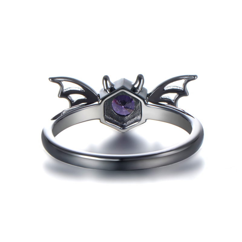 Black Big Bat Ring