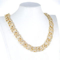 18K Gold Plated Cuban Link Chain 14mm