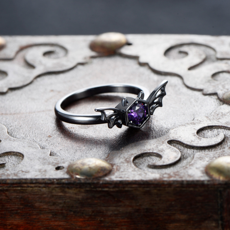 Black Big Bat Ring