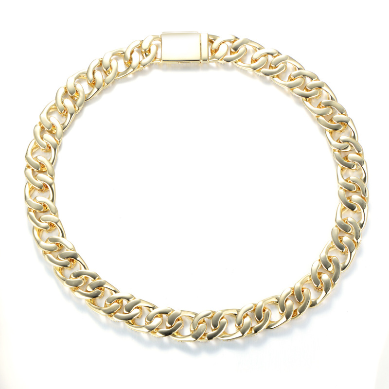 18K Gold Plated Cuban Link Chain 14mm