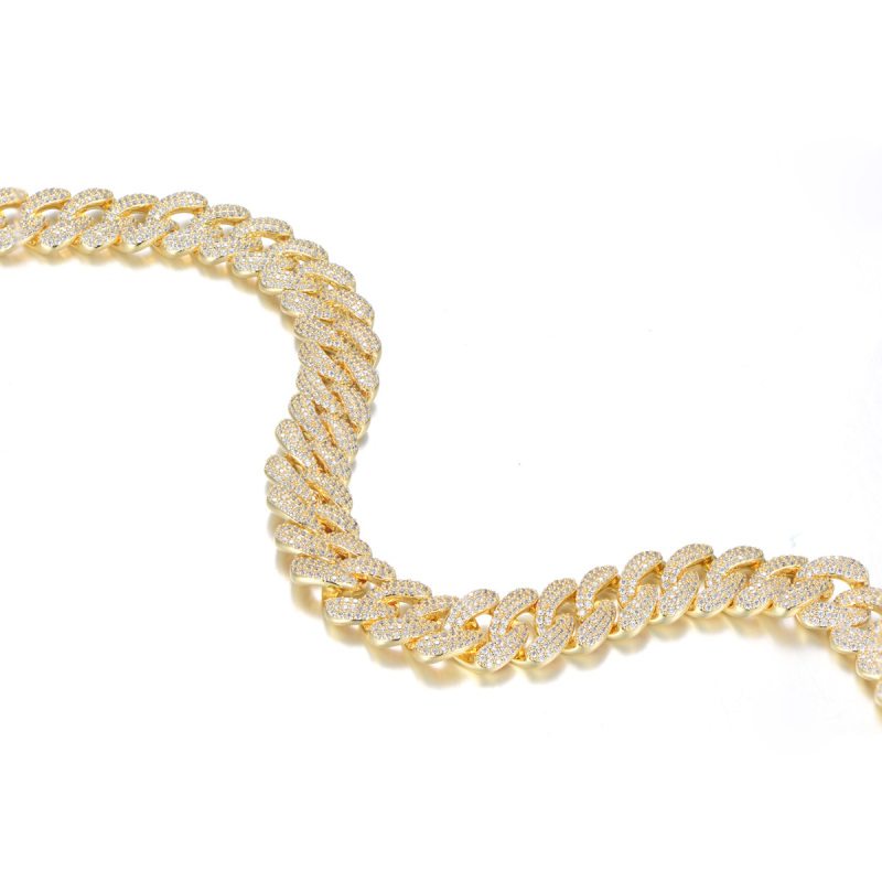 14mm Cuban Link Chain 18K Gold Plated