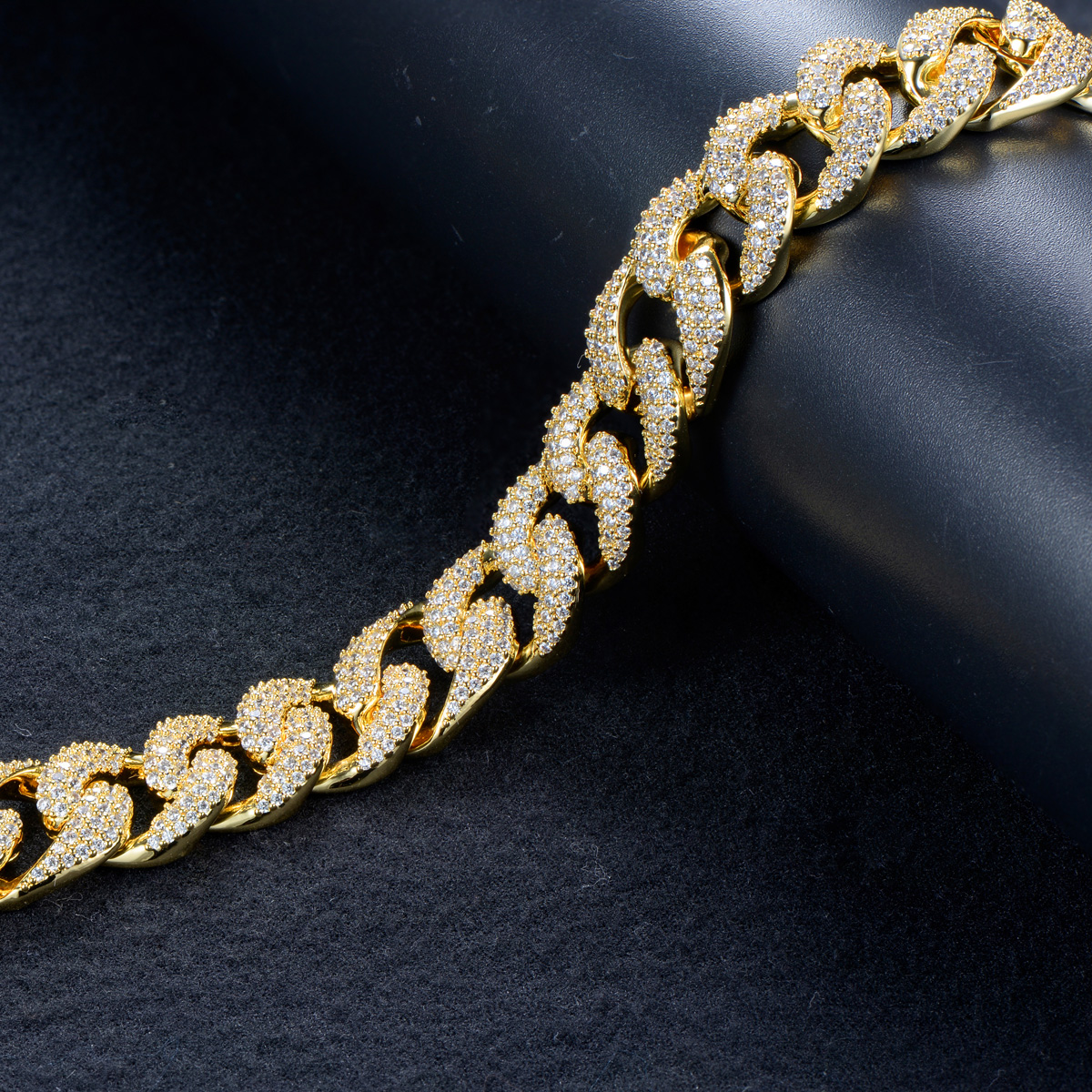 Gold Plated Cuban Chain Necklace 14mm