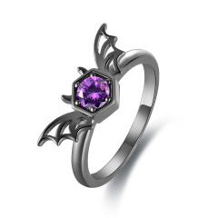 Black Big Bat Ring