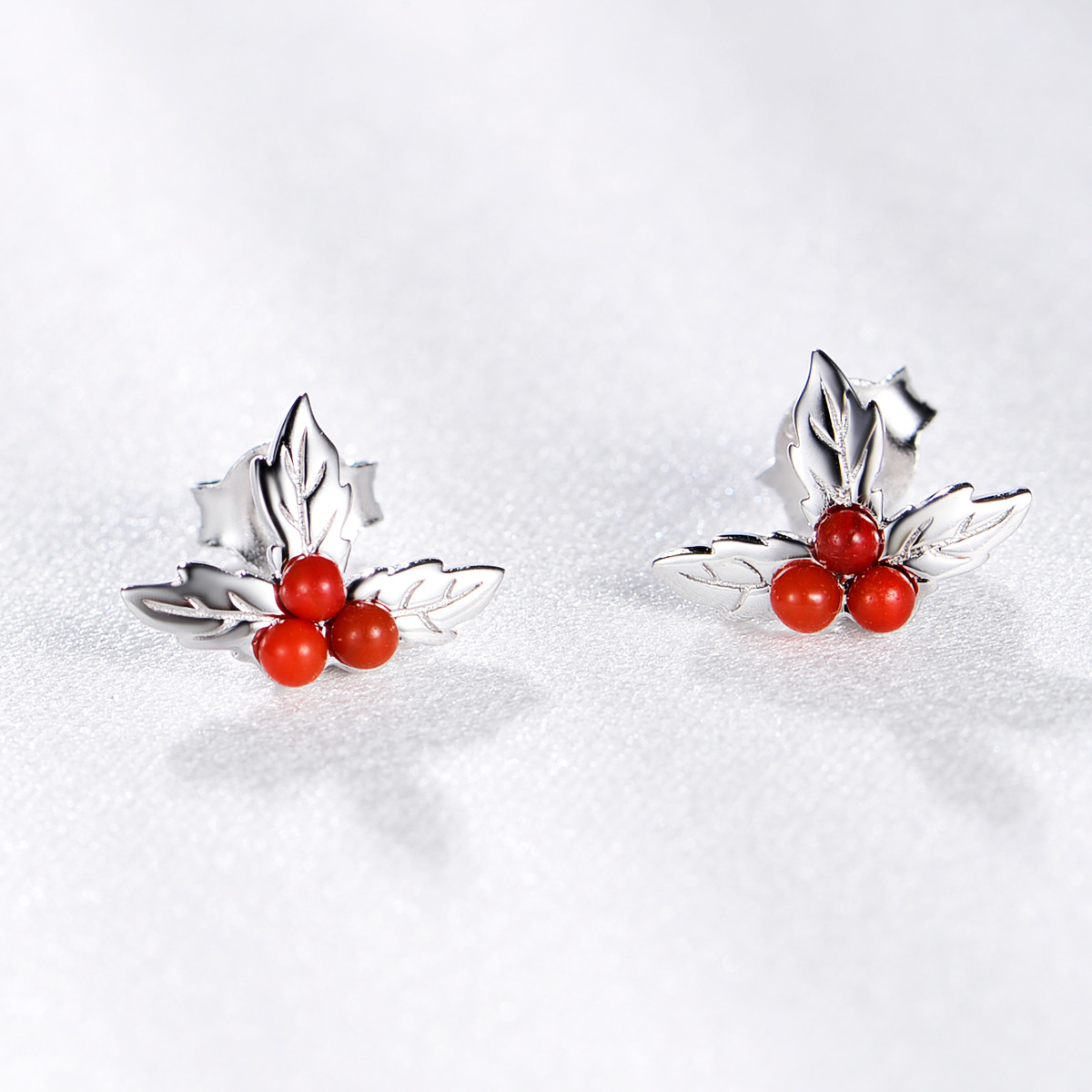 Christmas mistletoe Long Studs Earrings