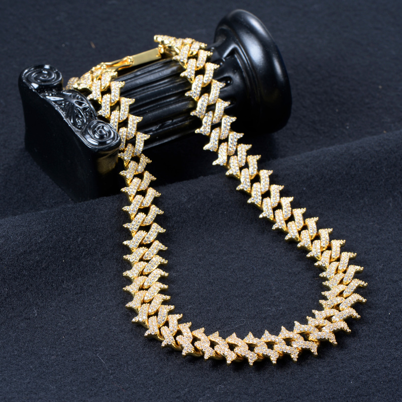 14K Gold Plated Cuban Link Chain 15mm