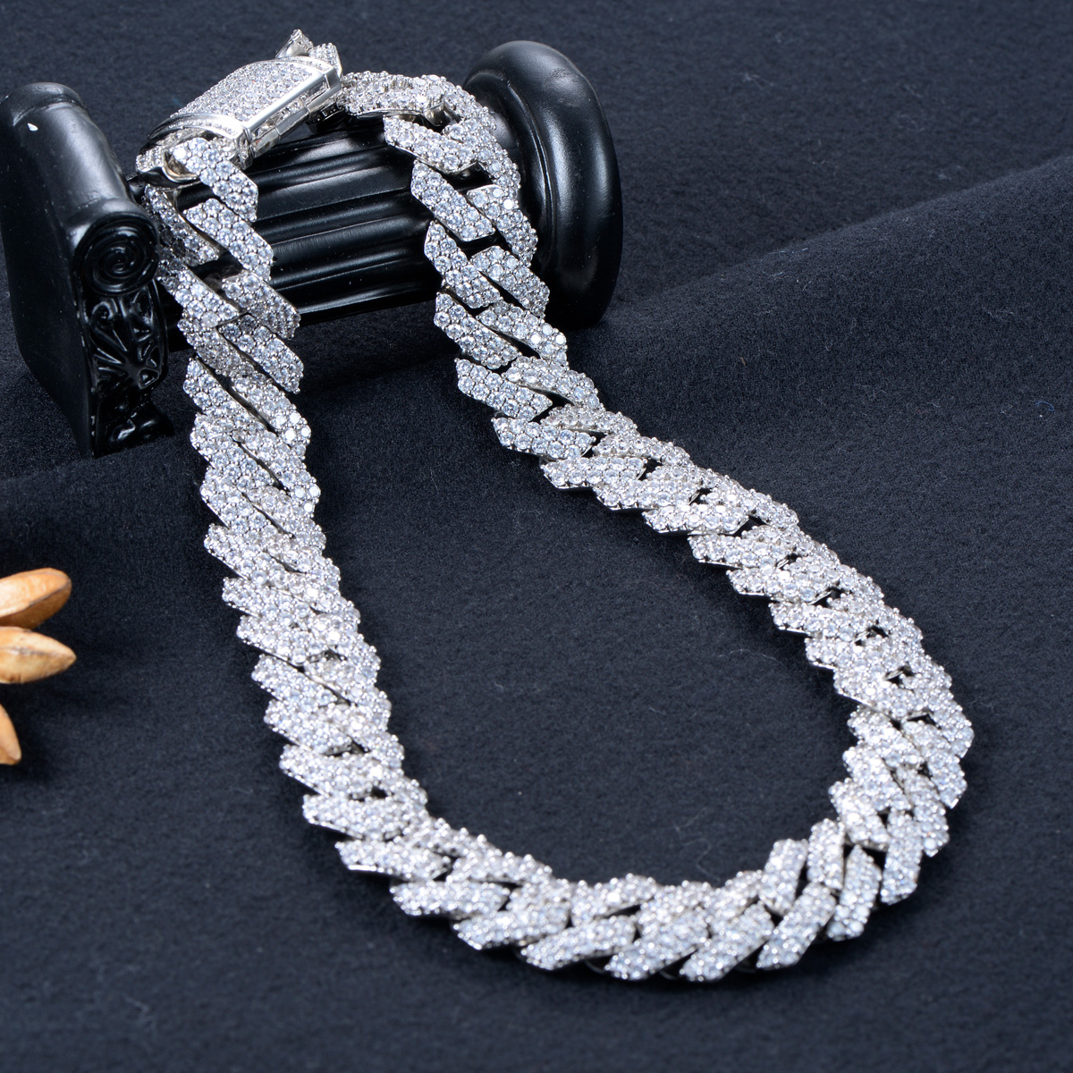 19mm Cuban Link Chain Necklace AAA CZ