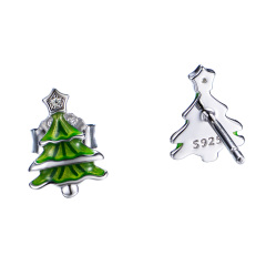 Christmas trees star studs earrings