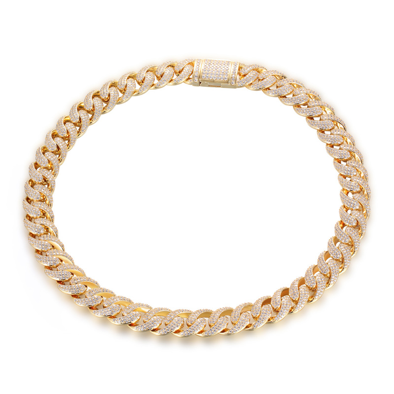 18K Gold Plated Cuban Link Chain 13mm