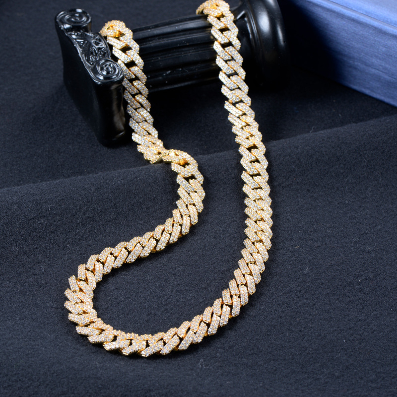 Cuban Link Chain 14K Gold Plated 12mm