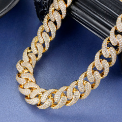 18K Gold Plated Cuban Link Chain 13mm