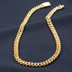 Cuban Link Chain 14K Gold Plated 12mm