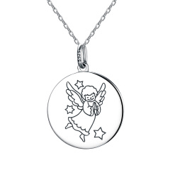 Christmas little angel pendant necklace