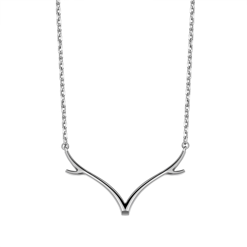 Christmas simple antler necklace
