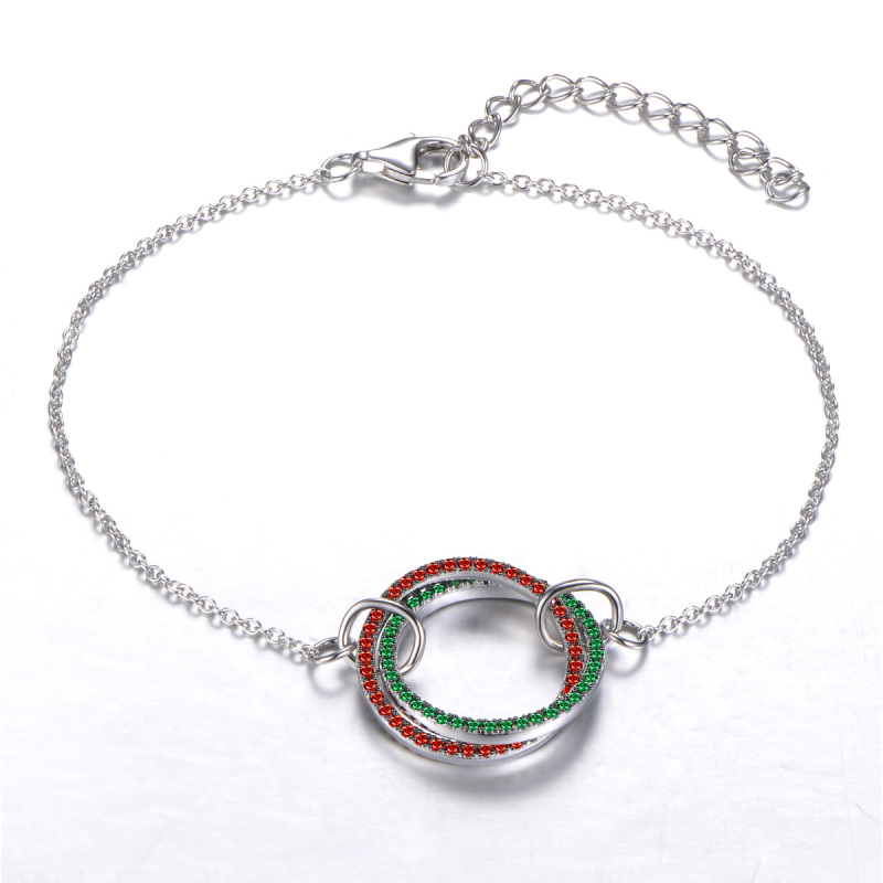 Christmas circle bracelets