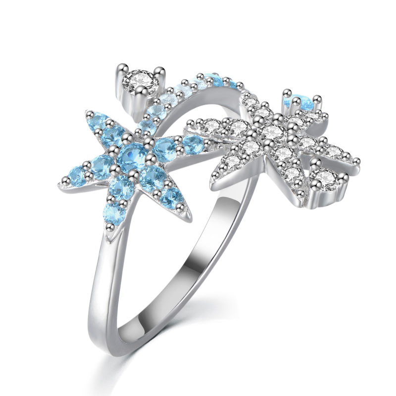 Christmas ice crystal ring