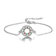 Christmas circle bracelet