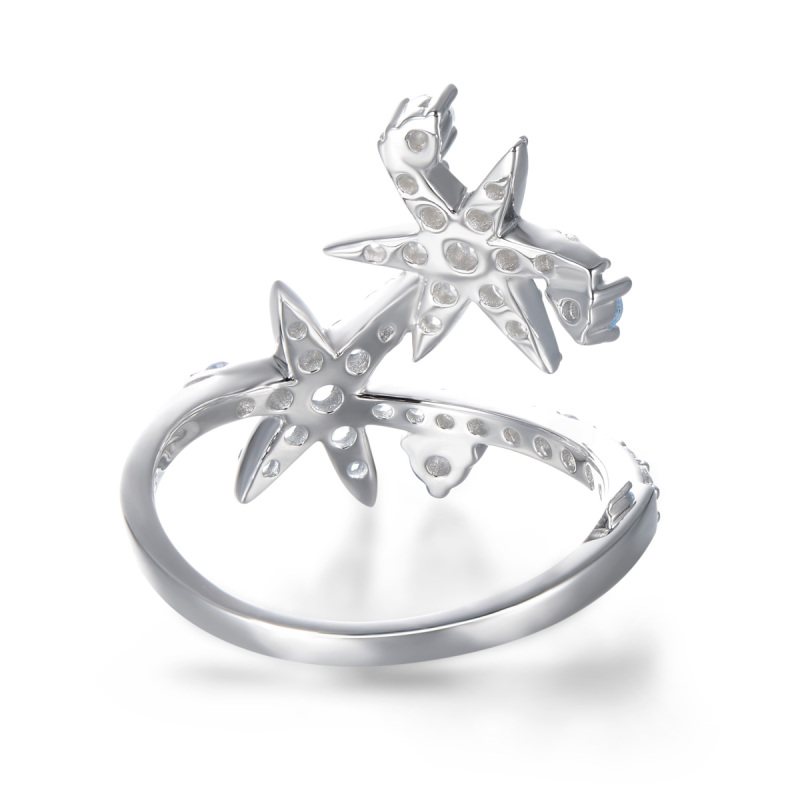 Christmas ice crystal ring