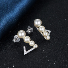pearl studs earrings